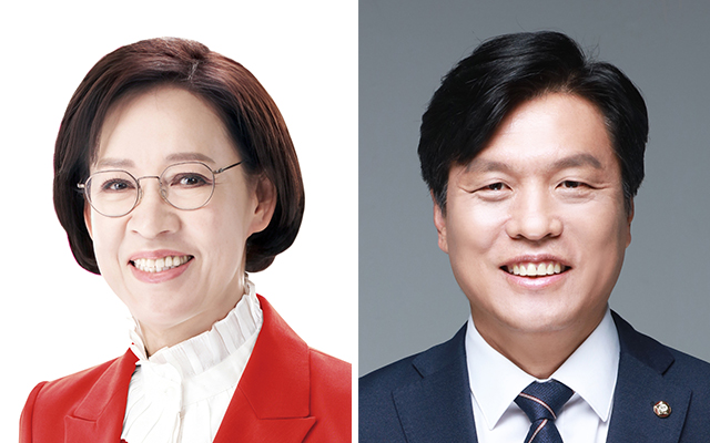 이인선(왼쪽)·조승래 국회의원.