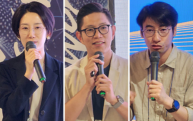 (왼쪽부터)고인선 법무법인 원 변호사, 안선호 KTL 팀장, 천선일 씽크포비엘 매니저. 박광하 기자